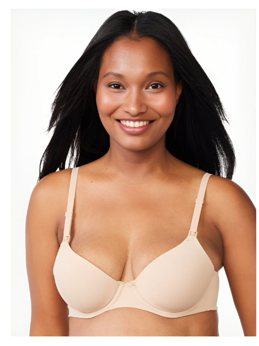 NEW 40DDD Nursing T-Shirt Bra with Flex Cup-Maternity-Black - Picture 2 of 4